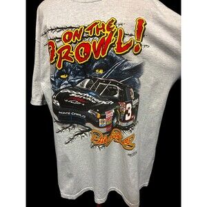 Vtg 90s Dale Earnhardt Sr. Gray Chase Authentics On The Prowl Tshirt Size XL